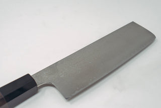 Hatsukokoro Ginyo Silver 3 Damascus Nakiri 170mm - Thecooksedges