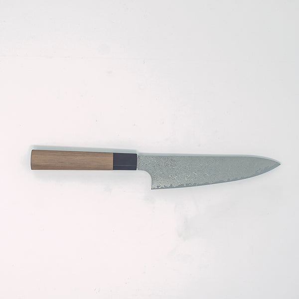 Hatsukokoro Ginyo Silver 3 Damascus Petty 150mm - Thecooksedges