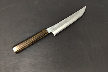 Nigara Hamono SG2 Migaki Tsuchime Butcher Knife 170mm w/Bubinga Handle - Thecooksedges