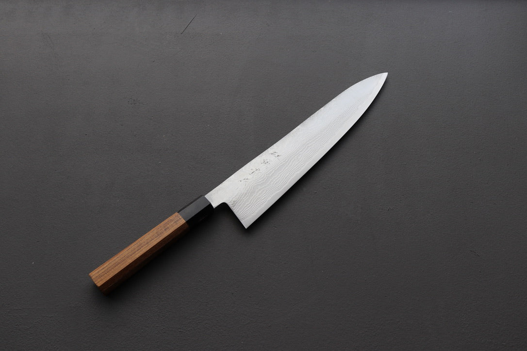 Shigeki Tanaka R2 Migaki Damascus Gyuto 270mm - Thecooksedges