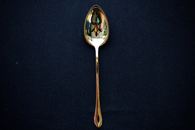 Gestura 00 Gold Slotted Kitchen Spoon - Thecooksedges