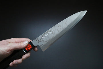 Shigeki Tanaka VG10 Damascus Mioroshi Deba 210mm - Thecooksedges