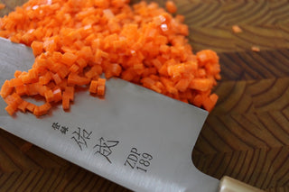Sukenari ZDP189 Migaki Gyuto 240mm w/Ebony Handle - Thecooksedges