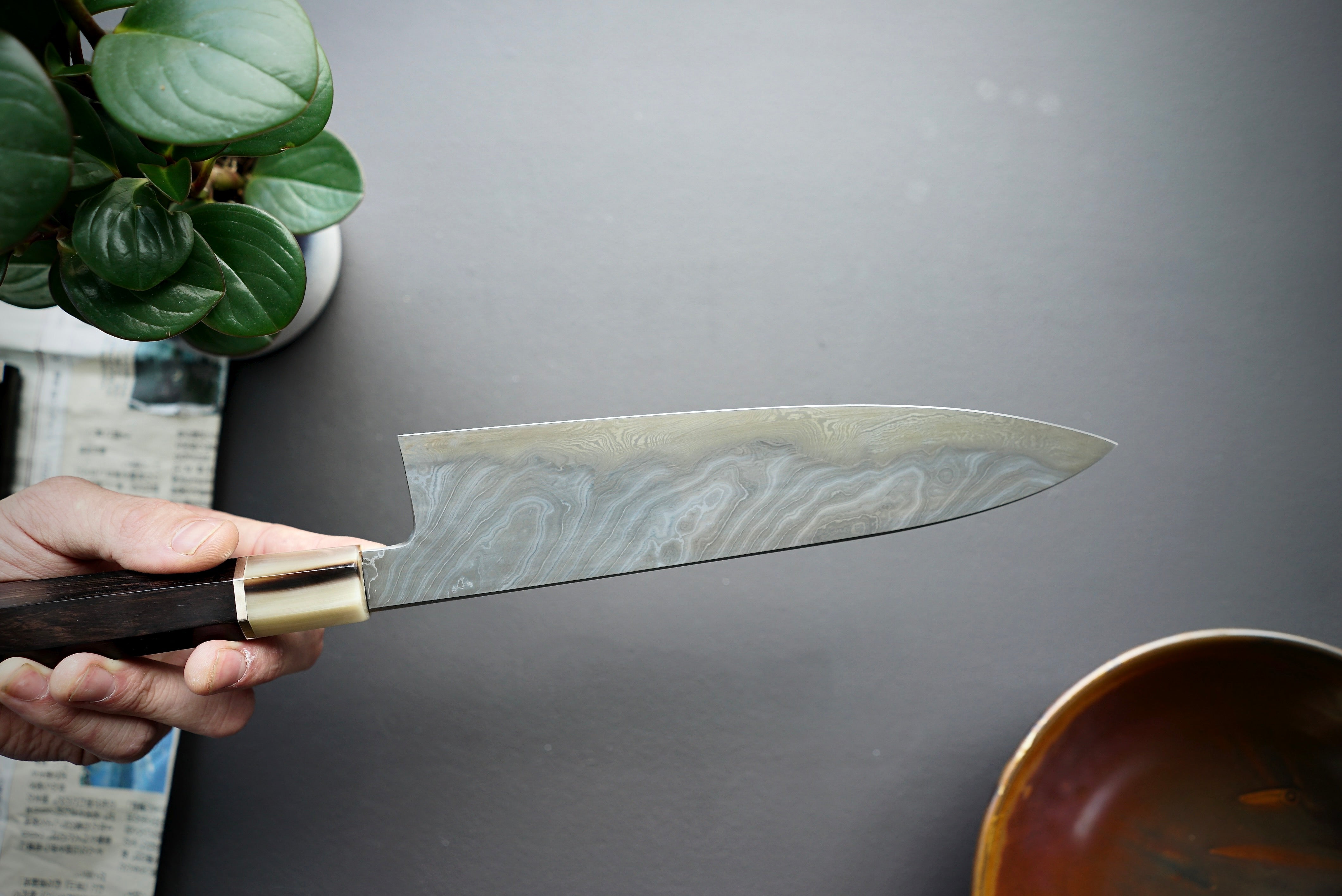 Shoichi Hashimoto Yuzan Damascus Gyuto 240mm - Thecooksedges
