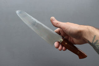 Yoshihiro Yauji Blue #2 Damascus Kiritsuke Gyuto 210mm - Thecooksedges