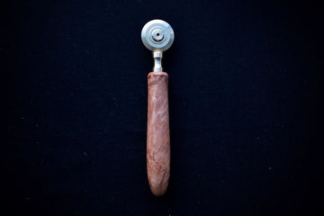Brass Pasta Cutter w/ Custom Burl Handle - Thecooksedges