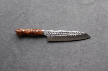 Yoshimi Kato SG2 Tsuchime Santoku - Thecooksedges