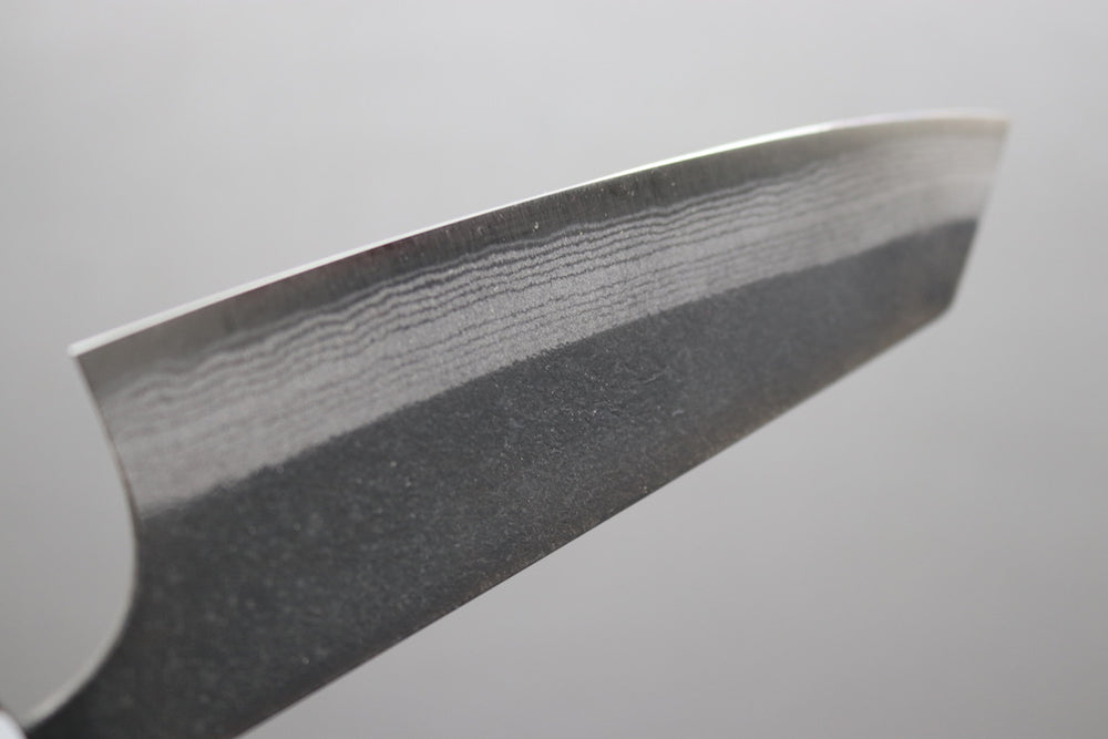 Yoshimi Kato Damascus Kurouchi AS Bunka 170mm - Thecooksedges