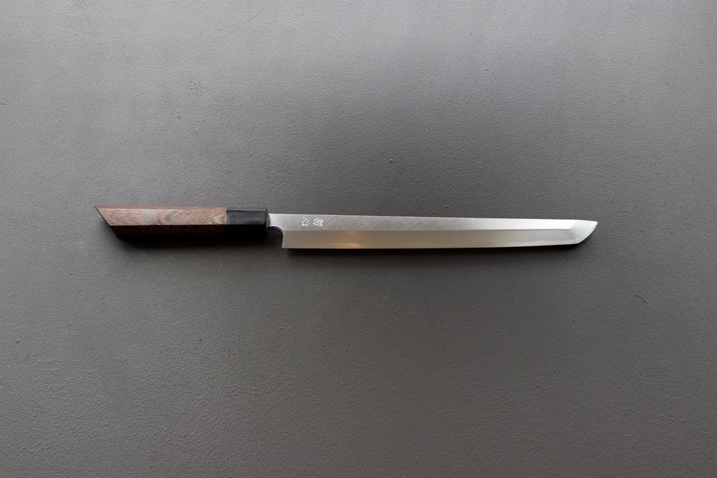 Hatsukokoro Shirosagi Sakimaru Yanagiba 270mm - Thecooksedges