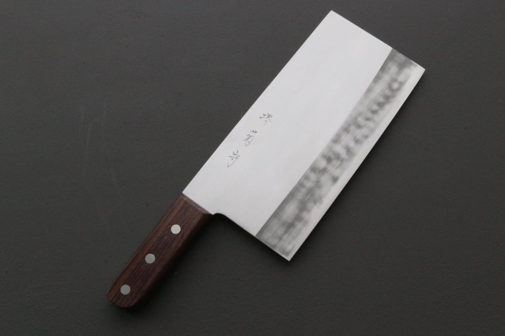 Sakai Kikumori x Yoshikazu Tanaka Gokujyo Chuka Bocho 225mm - Thecooksedges