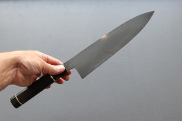 Shoichi Hashimoto Coreless Blue2 & White2 Damascus Gyuto 240mm - Thecooksedges