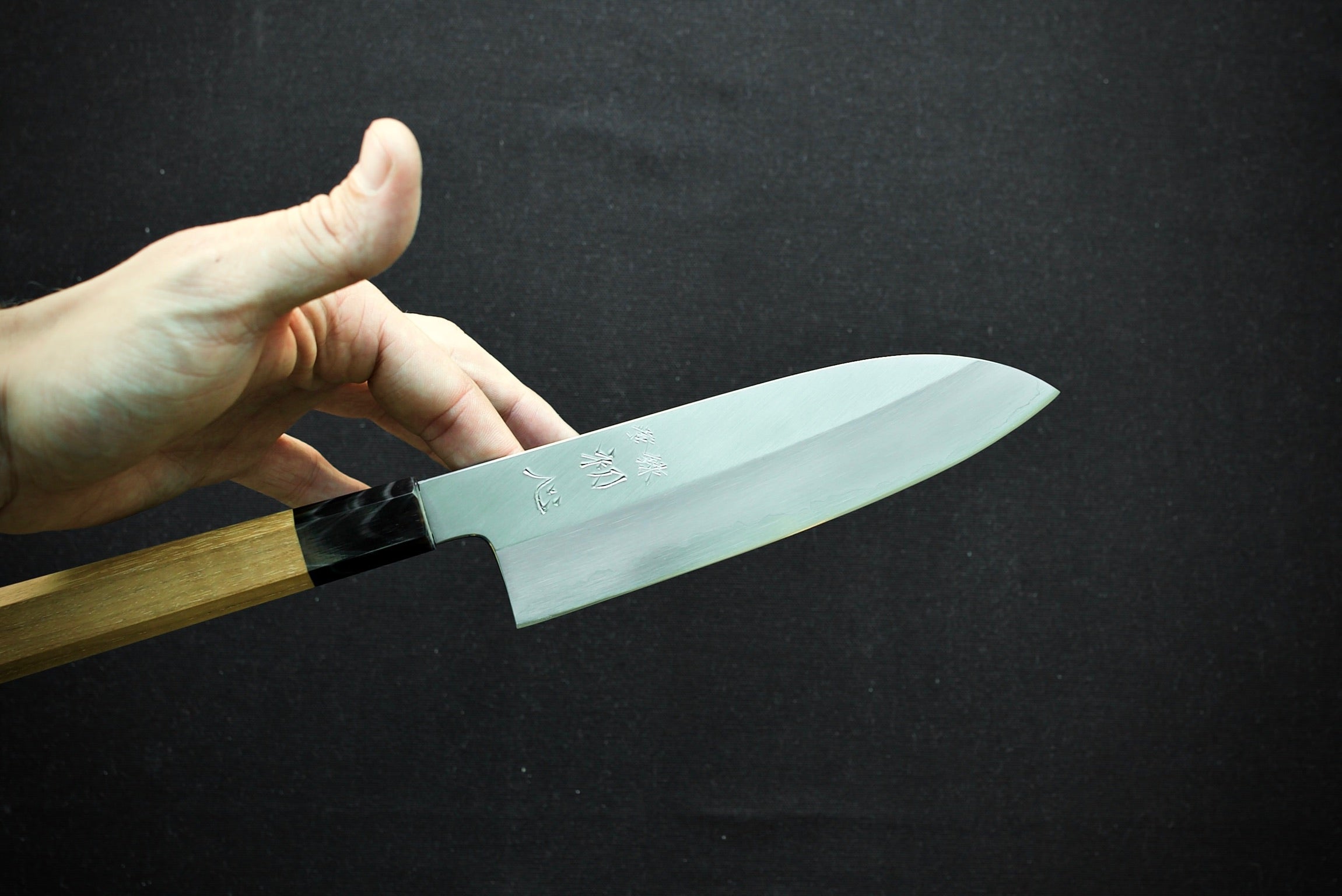 Nakagawa Hamono Ginsan Santoku 180mm - Thecooksedges