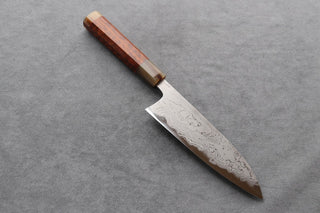 Hatsukokoro White#2 Damascus Santoku - Thecooksedges
