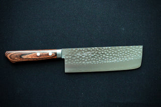Masutani VG1 Tsuchime Nakiri 165mm Red Handle - Thecooksedges
