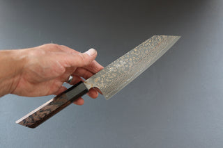 Takeshi Saji VG10 Damascus Bunka 165mm - Thecooksedges