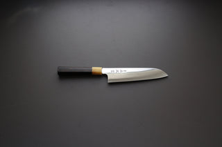 Sukenari ZDP189 Migaki Santoku 180mm w/Ebony Handle - Thecooksedges