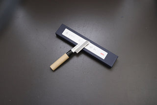 Sakai Kikumori Kawamuki Peeling Knife 75mm - Thecooksedges