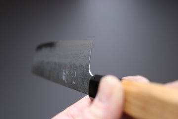 Hatsukokoro Inazuma AS Damascus Nakiri 165mm - Thecooksedges