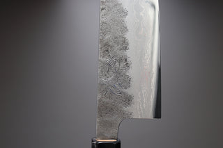 Hatsukokoro Inazuma AS Damascus Santoku 170mm - Thecooksedges