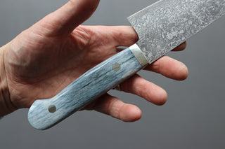 Mr. Itou R2 Damascus Gyuto 180mm w/Western Camel Bone Handle - Thecooksedges