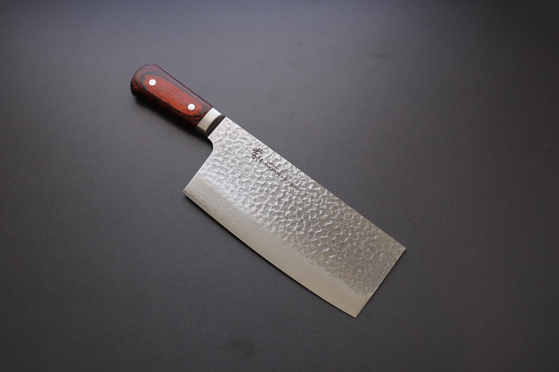 Sakai Takayuki 33 Layer Damascus Chinese cleaver - Thecooksedges