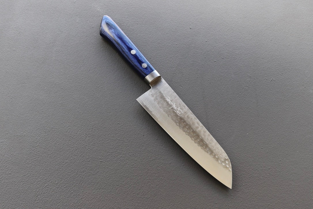 Masutani VG10 Tsuchime Santoku 170mm - Thecooksedges
