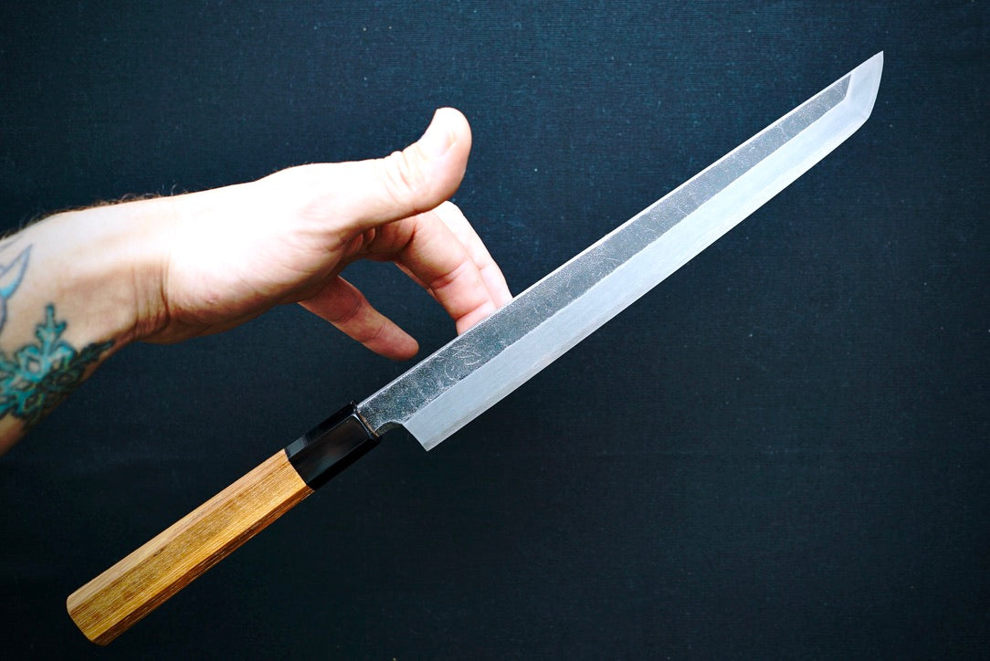 Shirasagi Kurouchi Sakimaru Yanagiba 270mm - Thecooksedges