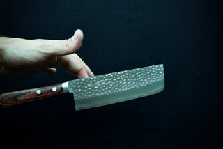 Masutani VG1 Tsuchime Nakiri 165mm Red Handle - Thecooksedges