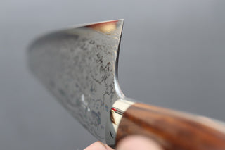 Yoshihiro Yauji Blue #2 Damascus Kiritsuke Gyuto 210mm - Thecooksedges