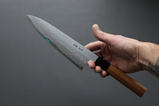 Yoshikazu Tanaka White #1 Damascus Gyuto 240mm - Thecooksedges