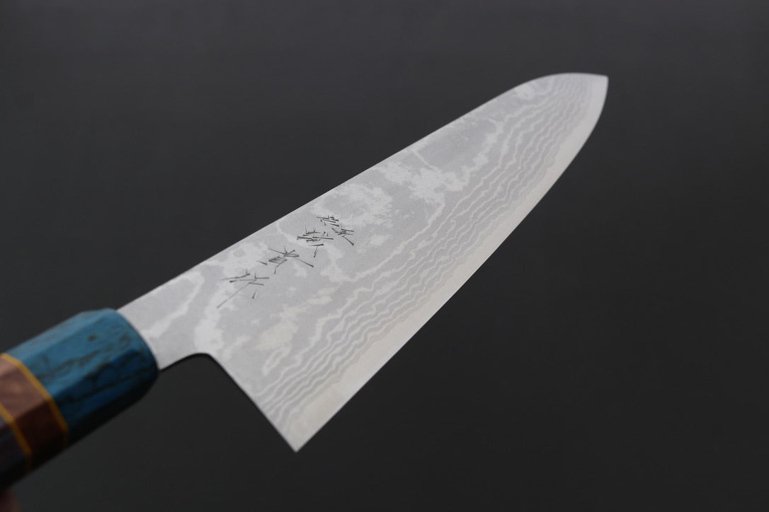 Shigeki Tanaka VG10 Damascus Gyuto 240mm w/Custom Handle - Thecooksedges