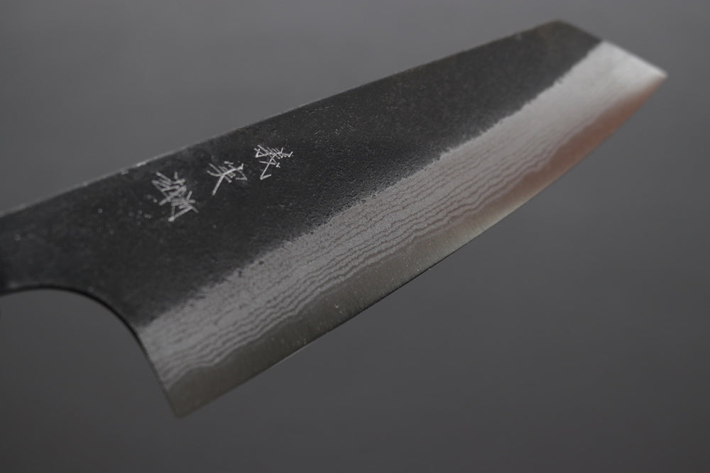 Yoshimi Kato Damascus Kurouchi AS Bunka 170mm - Thecooksedges