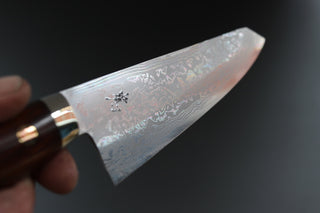 Yoshihiro Yauji Blue #2 Damascus Kiritsuke Gyuto 180mm - Thecooksedges