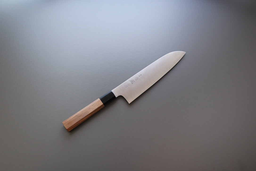 Sukenari ZDP189 Migaki Santoku 180mm - Thecooksedges