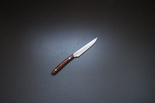 Takeshi Saji Damascus VG10 Steak Knife Ironwood Handle - Thecooksedges