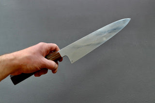 Yoshikazu Ikeda Oil Quenched Honyaki White #3 Gyuto 240mm - Thecooksedges