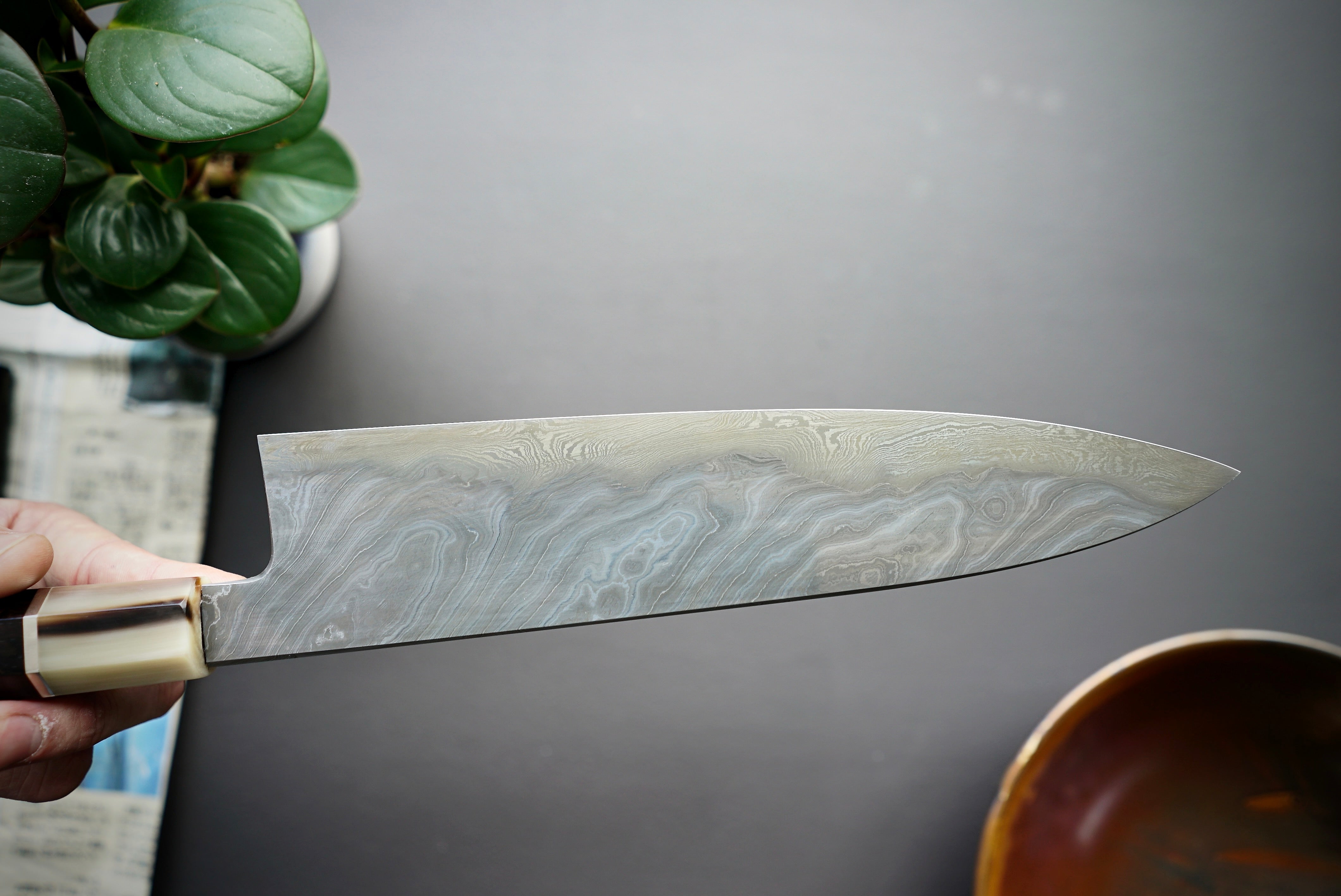 Shoichi Hashimoto Yuzan Damascus Gyuto 240mm - Thecooksedges