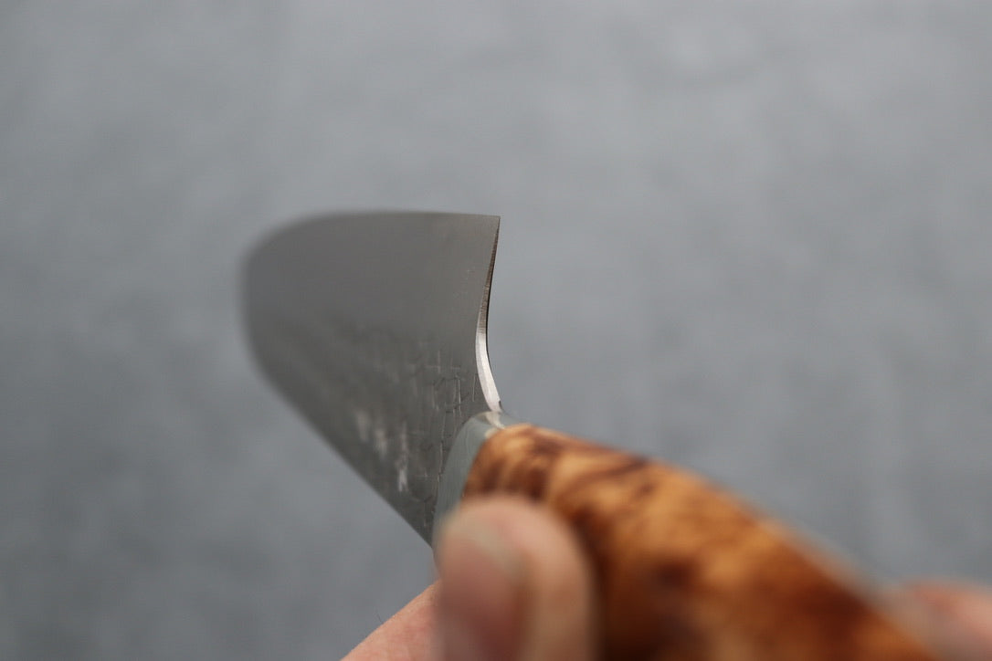 Yoshimi Kato SG2 Tsuchime Santoku - Thecooksedges