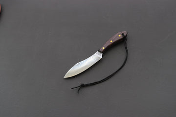 Grohmann #4 Survival Flat Grind W/Rosewood Handle - Thecooksedges