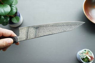 Hatsukokoro Sunaarashi Kurozome Damascus Kiritsuke Gyuto 210mm - Thecooksedges