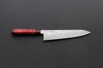 Shigeki Tanaka VG10 Damascus Gyuto 240mm w/Custom Handle - Thecooksedges