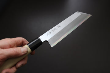 Sakai Kikumori x Yoshikazu Tanaka Gokujyo Mukimono 180mm - Thecooksedges