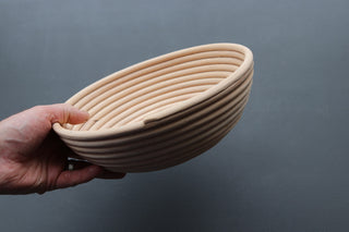 European Banneton Bread Proofing Baskets Natural Rattan 9.2" Round - Thecooksedges