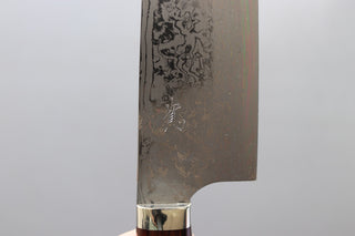 Yoshihiro Yauji Blue #2 Damascus Kiritsuke Gyuto 240mm - Thecooksedges