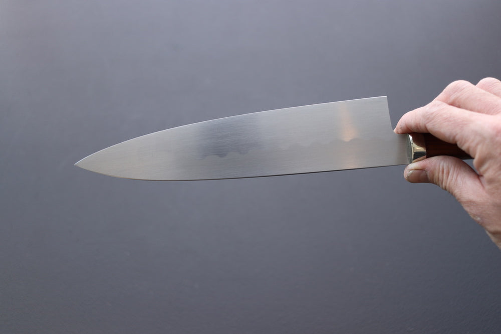 Yoshikazu Ikeda White#3 Namiukashi Gyuto 210mm - Thecooksedges