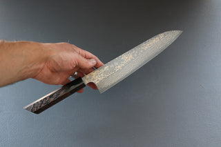 Takeshi Saji VG10 Damascus Gyuto 210mm - Thecooksedges