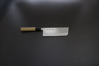 Sakai Kikumori x Yoshikazu Tanaka Gokujyo Nakiri 165mm - Thecooksedges