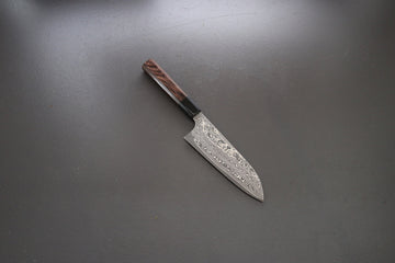 Nigara Hamono SG2 Damascus Santoku 180mm - Thecooksedges