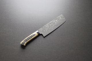 Takeshi Saji R2 Damascus Nakiri 170mm - Thecooksedges
