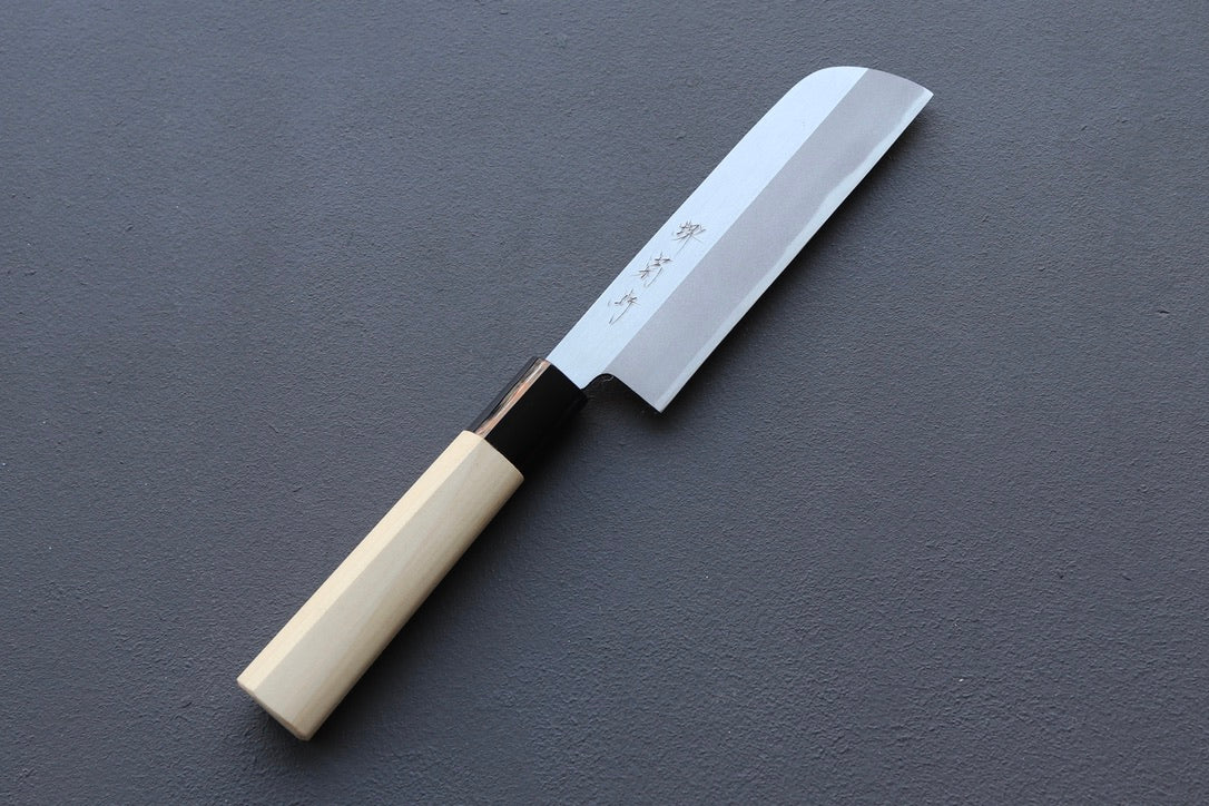 Sakai Kikumori Kawamuki Peeling Knife 135mm - Thecooksedges